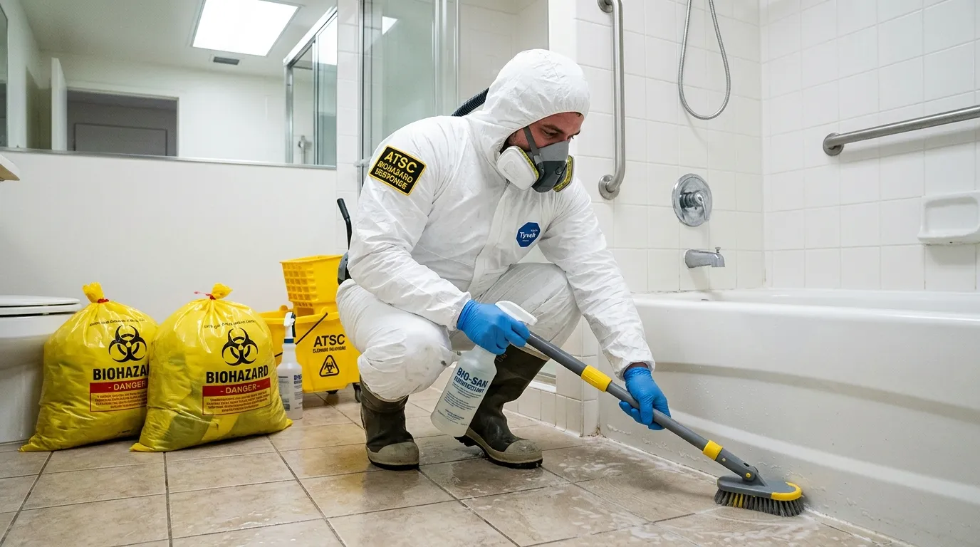 Decontamination equipment deployed for Blood Cleanup in West Loch Estates